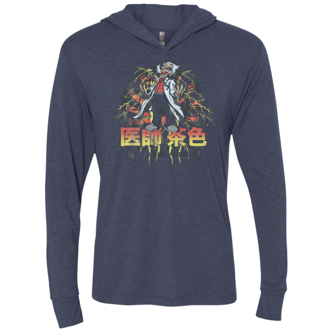 T-Shirts Vintage Navy / X-Small Back to Japan Triblend Long Sleeve Hoodie Tee