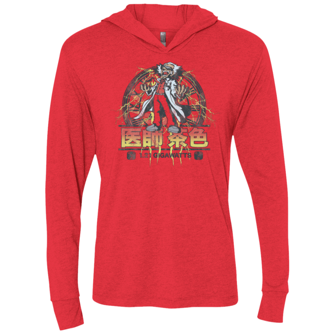 T-Shirts Vintage Red / X-Small Back to Japan Triblend Long Sleeve Hoodie Tee