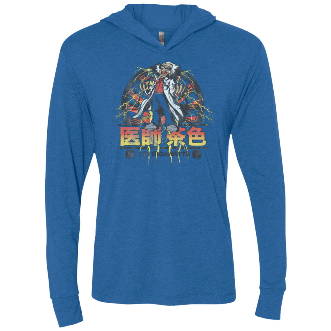 T-Shirts Vintage Royal / X-Small Back to Japan Triblend Long Sleeve Hoodie Tee