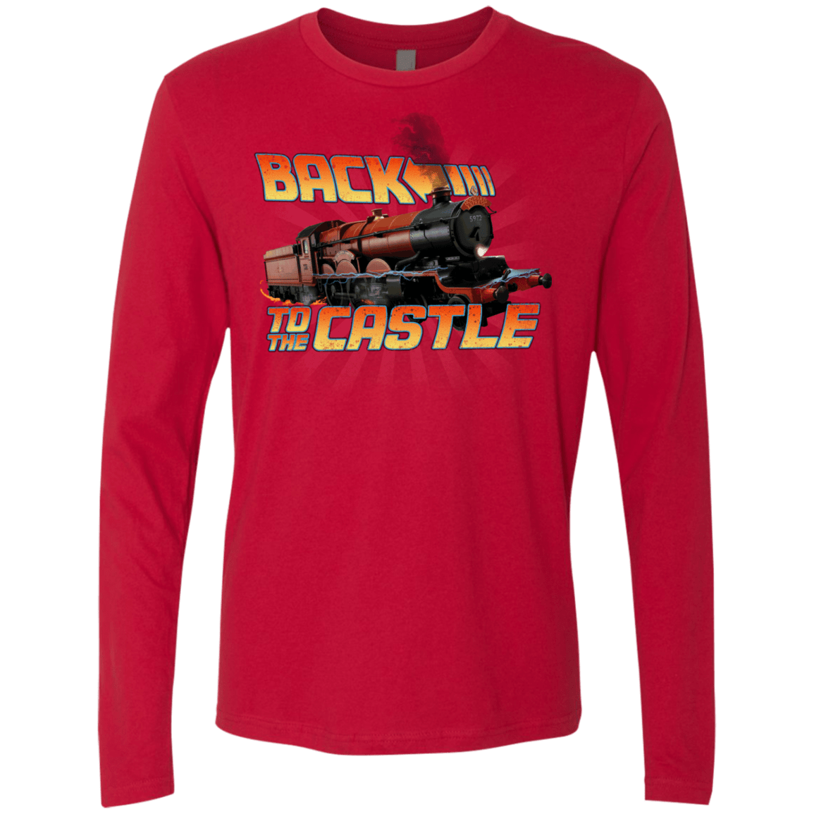 T-Shirts Red / Small Back to the Castle Men's Premium Long Sleeve