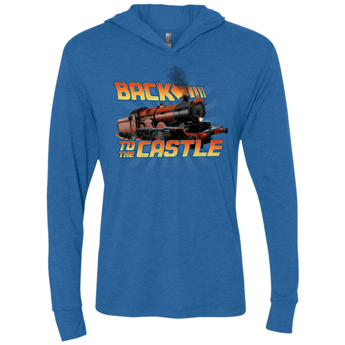 T-Shirts Vintage Royal / X-Small Back to the Castle Triblend Long Sleeve Hoodie Tee