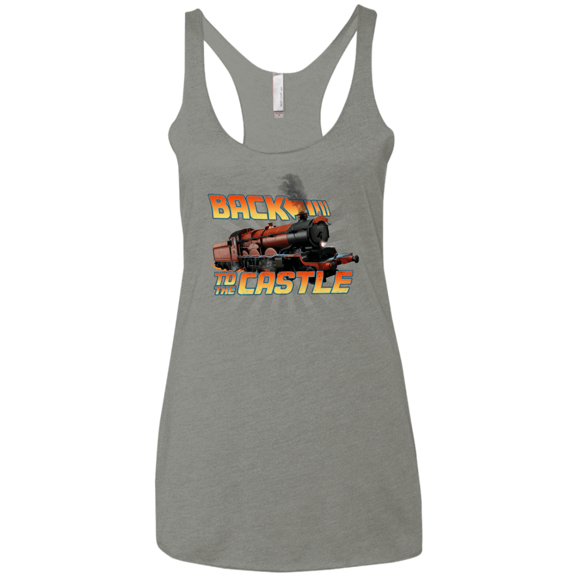T-Shirts Venetian Grey / X-Small Back to the Castle Women's Triblend Racerback Tank