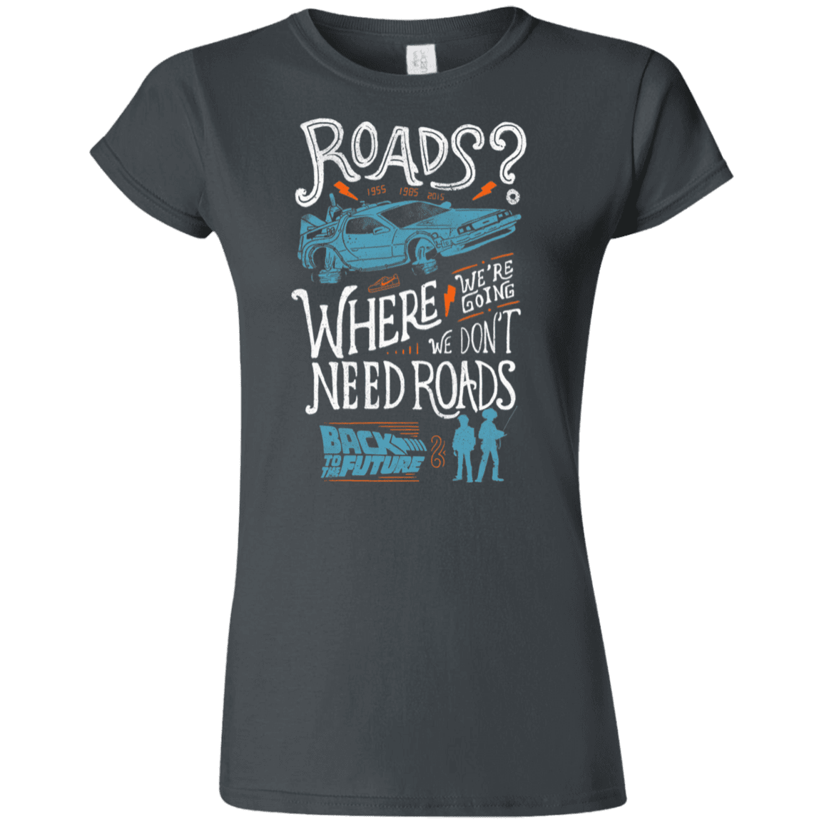 T-Shirts Charcoal / S Back to the Future Junior Slimmer-Fit T-Shirt