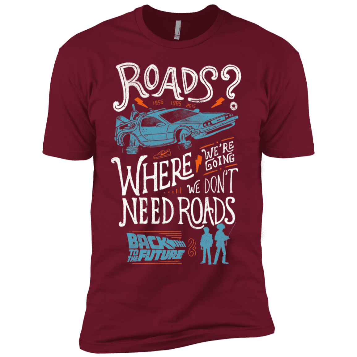 T-Shirts Cardinal / X-Small Back to the Future Men's Premium T-Shirt