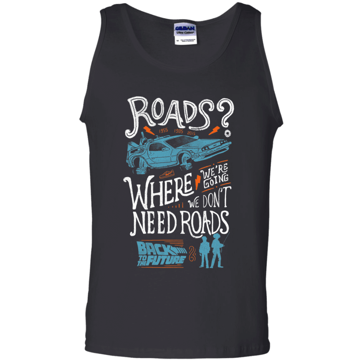 T-Shirts Black / S Back to the Future Men's Tank Top
