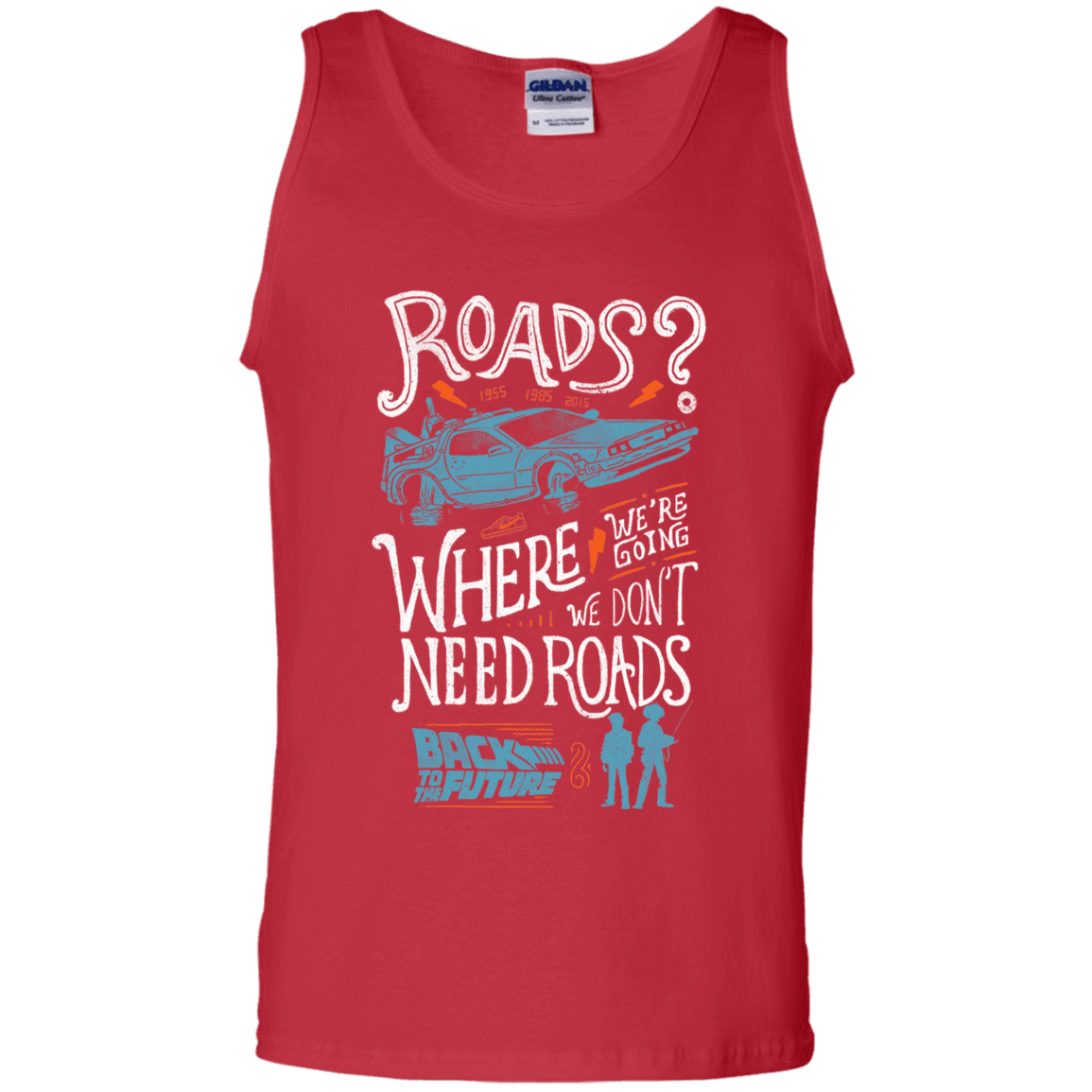 T-Shirts Red / S Back to the Future Men's Tank Top