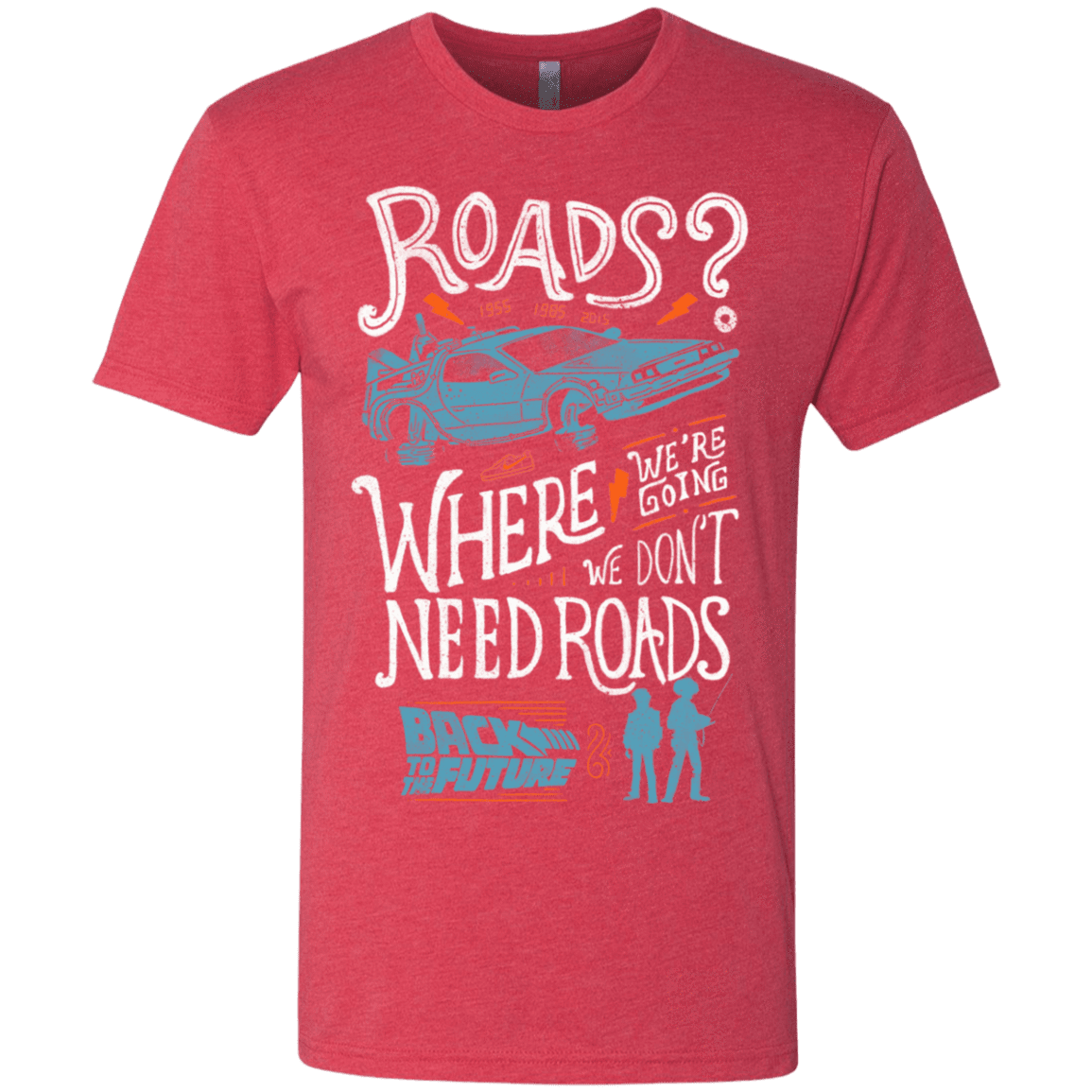 T-Shirts Vintage Red / S Back to the Future Men's Triblend T-Shirt