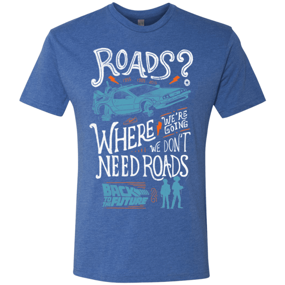 T-Shirts Vintage Royal / S Back to the Future Men's Triblend T-Shirt