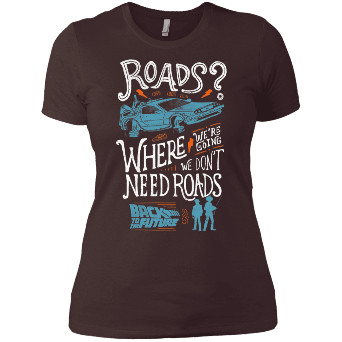 T-Shirts Dark Chocolate / X-Small Back to the Future Women's Premium T-Shirt