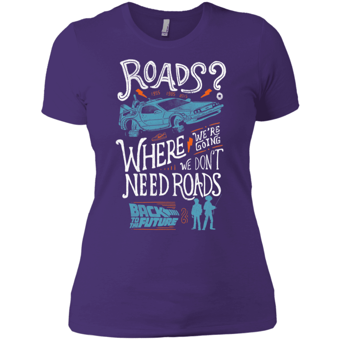 T-Shirts Purple Rush/ / X-Small Back to the Future Women's Premium T-Shirt