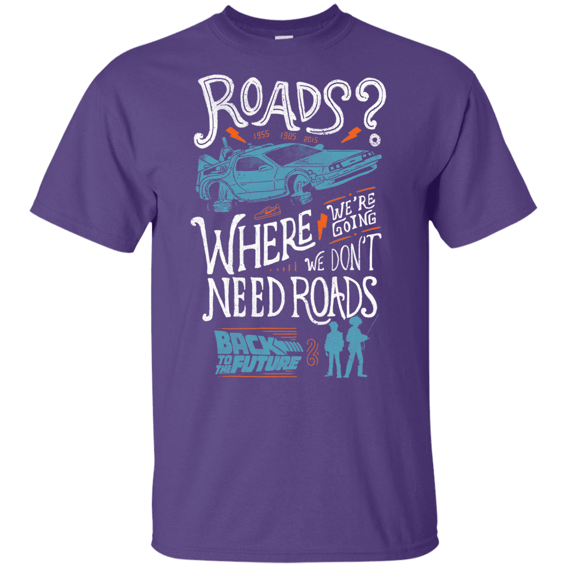 T-Shirts Purple / YXS Back to the Future Youth T-Shirt
