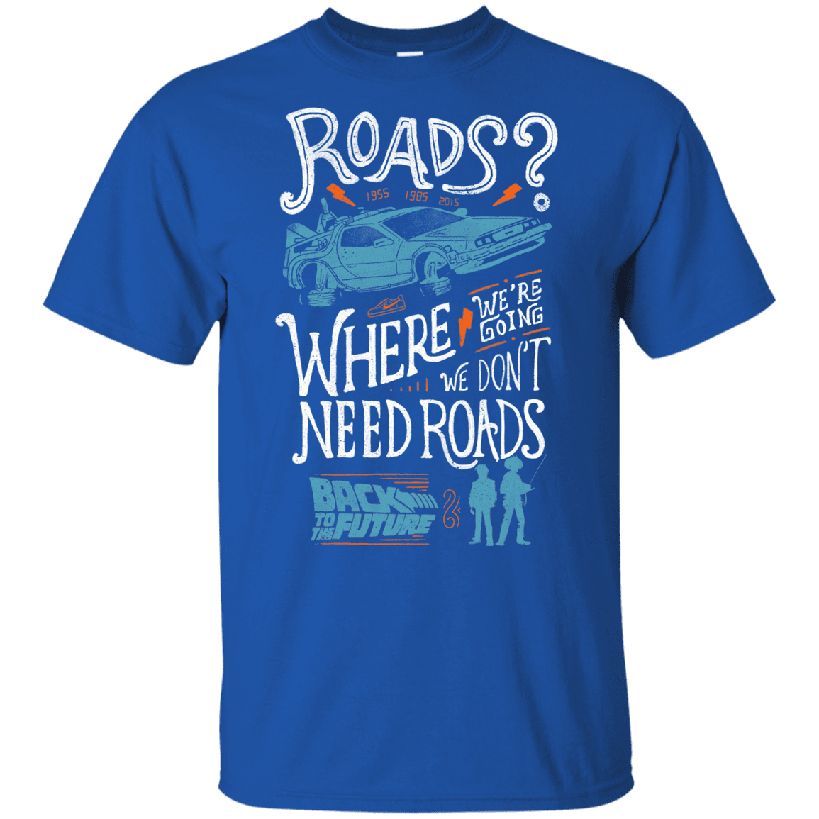 T-Shirts Royal / YXS Back to the Future Youth T-Shirt