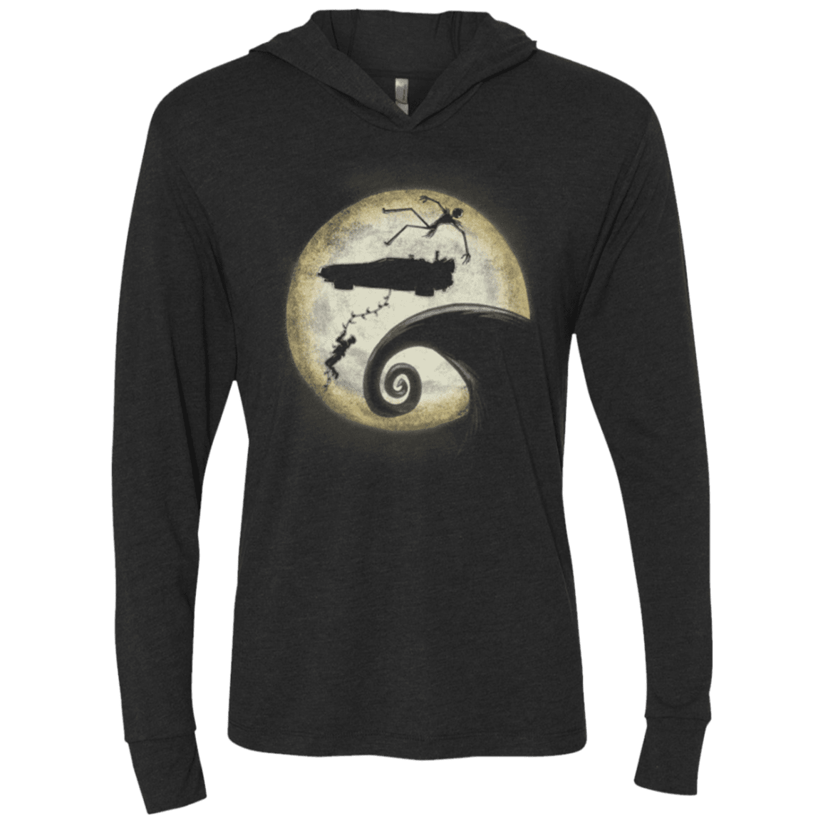 T-Shirts Vintage Black / X-Small Back To The Nightmare Triblend Long Sleeve Hoodie Tee