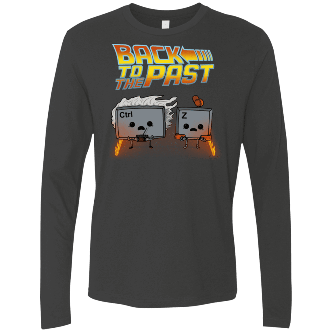 T-Shirts Heavy Metal / Small Back To The Past Men's Premium Long Sleeve