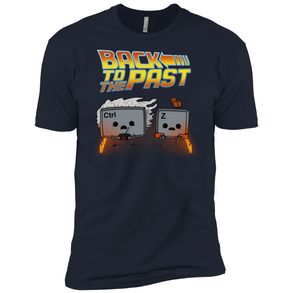 T-Shirts Midnight Navy / X-Small Back To The Past Men's Premium T-Shirt