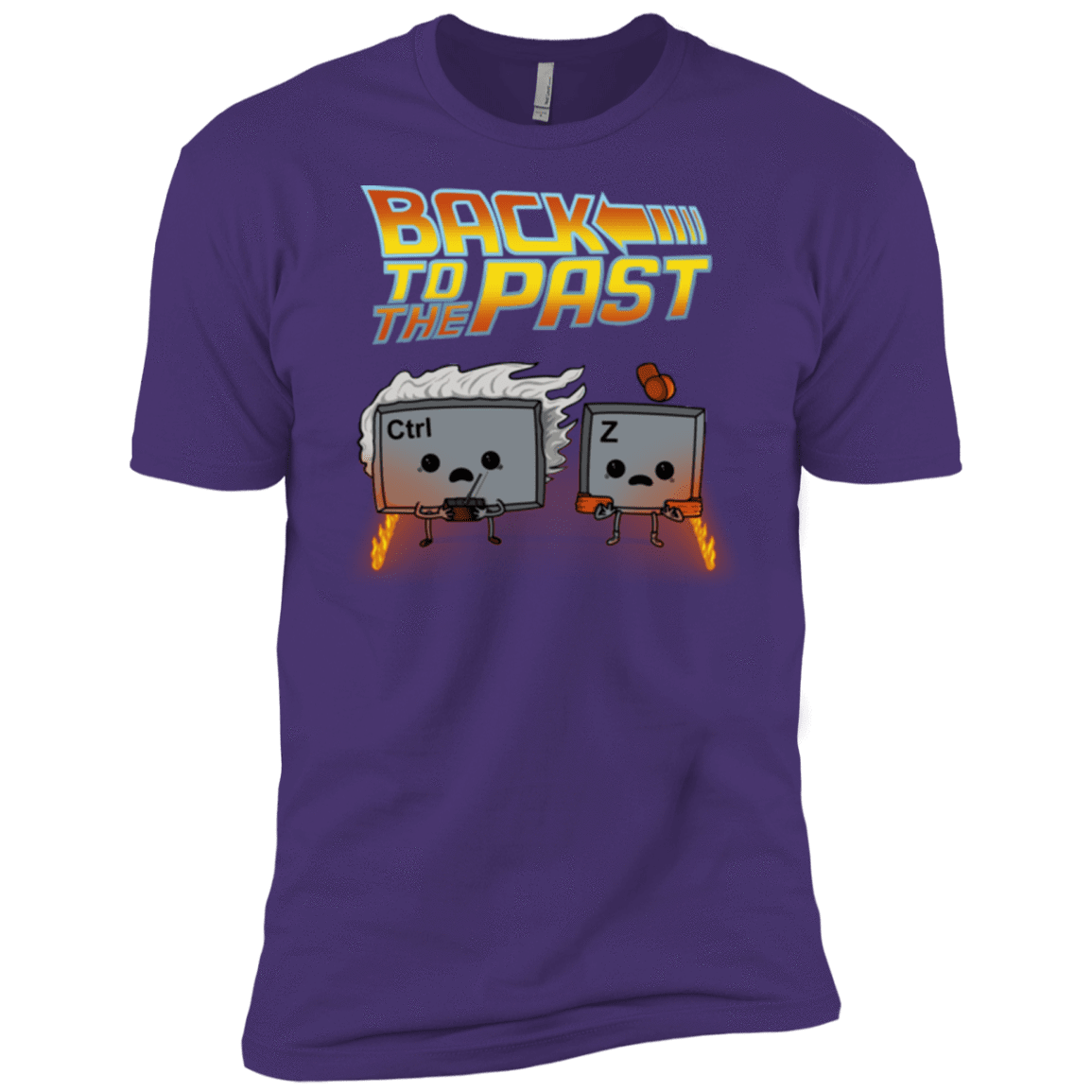 T-Shirts Purple Rush/ / X-Small Back To The Past Men's Premium T-Shirt