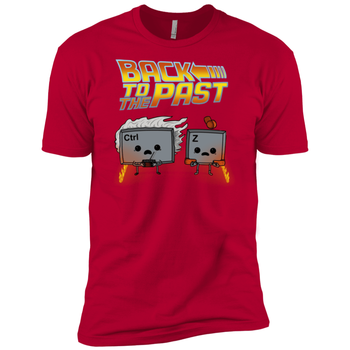 T-Shirts Red / X-Small Back To The Past Men's Premium T-Shirt