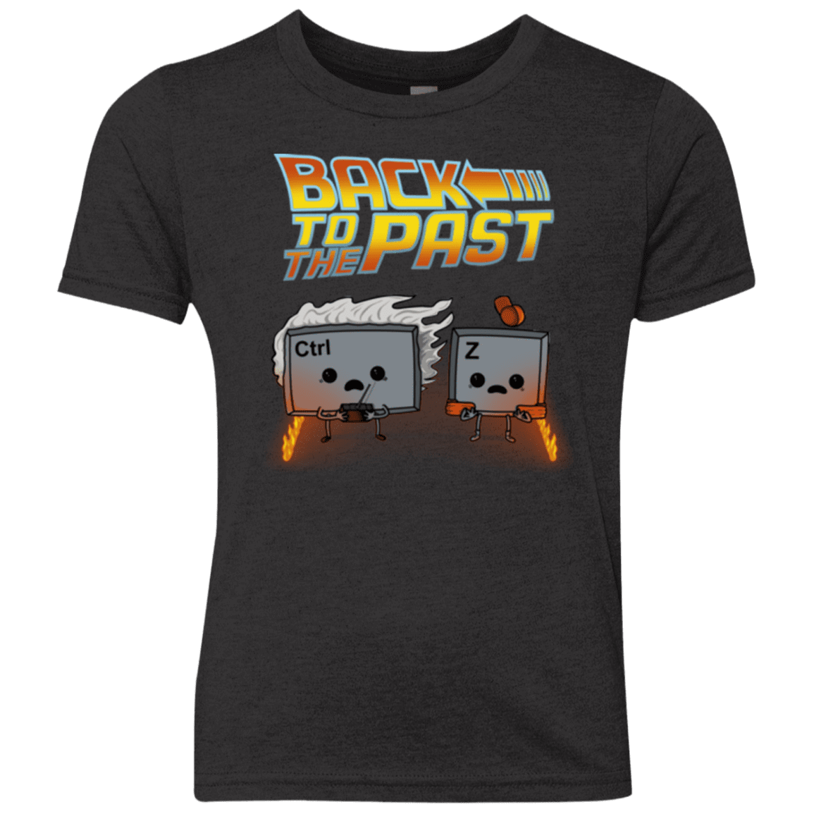 T-Shirts Vintage Black / YXS Back To The Past Youth Triblend T-Shirt