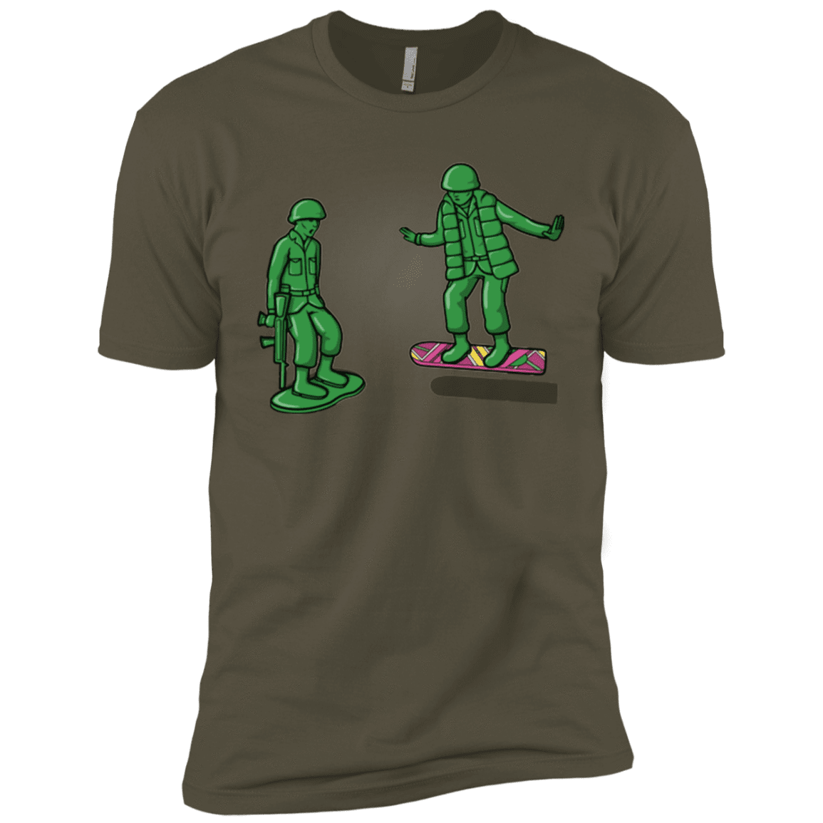 T-Shirts Military Green / X-Small Back Toy The Future Men's Premium T-Shirt