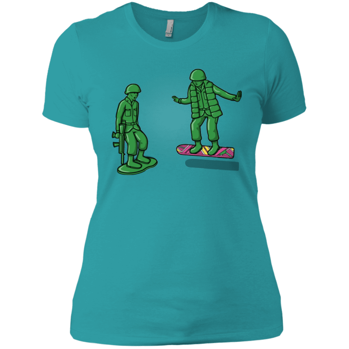 T-Shirts Tahiti Blue / X-Small Back Toy The Future Women's Premium T-Shirt