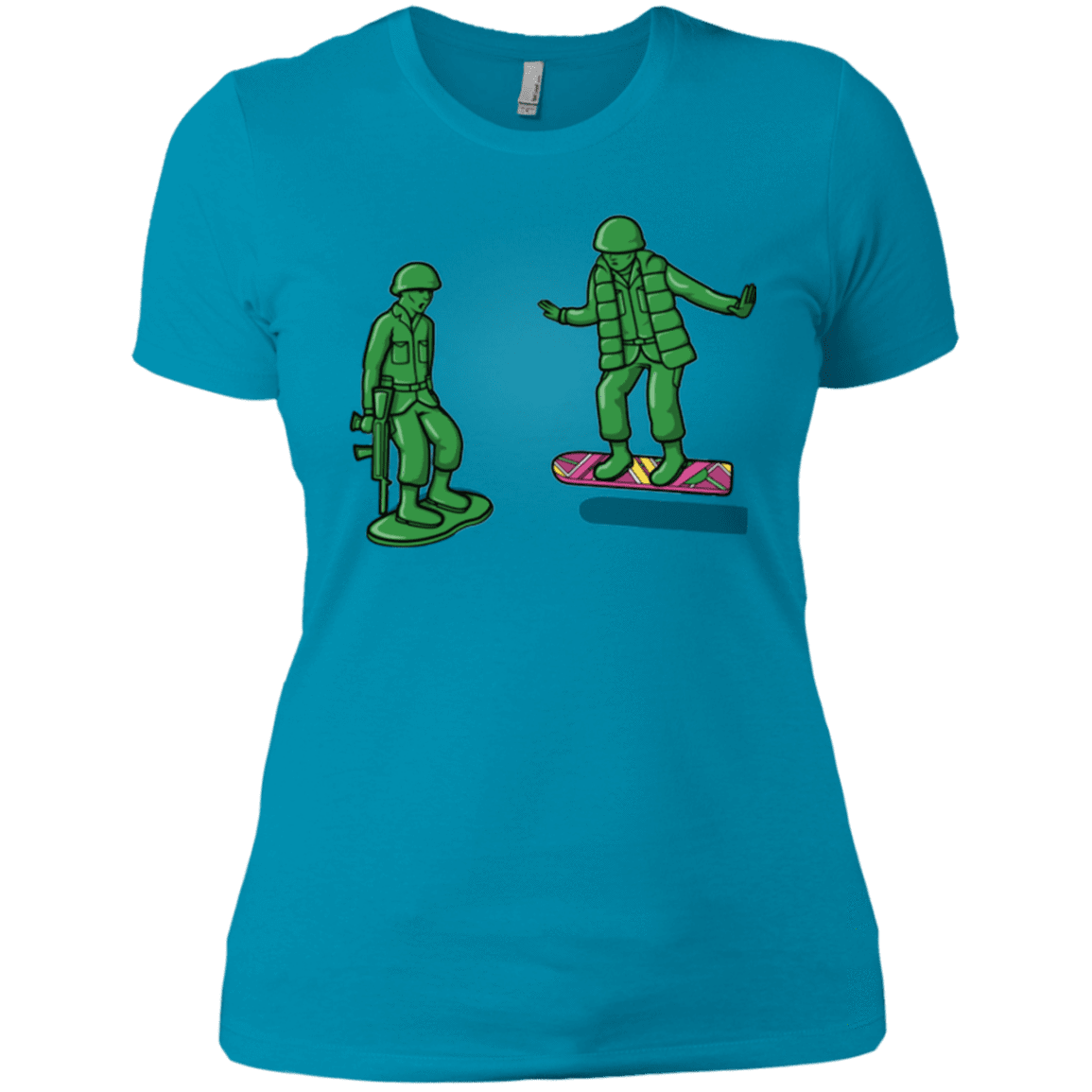 T-Shirts Turquoise / X-Small Back Toy The Future Women's Premium T-Shirt
