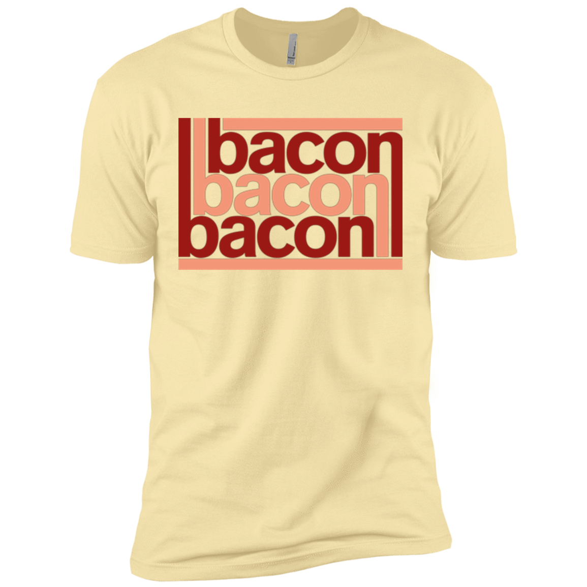 T-Shirts Banana Cream / X-Small Bacon-Bacon-Bacon Men's Premium T-Shirt