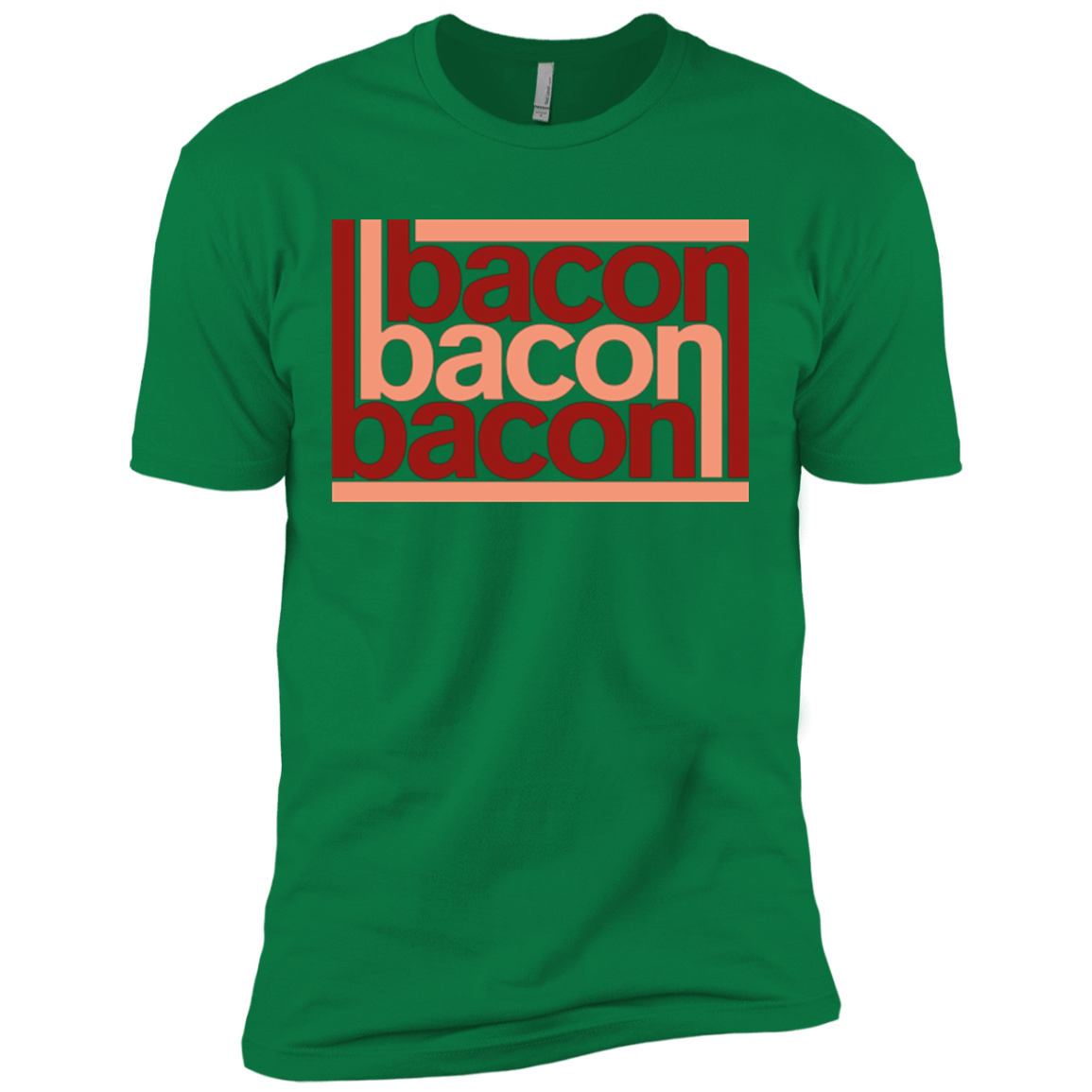 T-Shirts Kelly Green / X-Small Bacon-Bacon-Bacon Men's Premium T-Shirt
