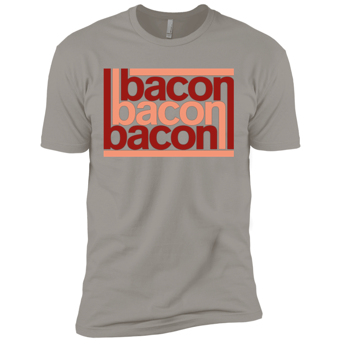 T-Shirts Light Grey / X-Small Bacon-Bacon-Bacon Men's Premium T-Shirt