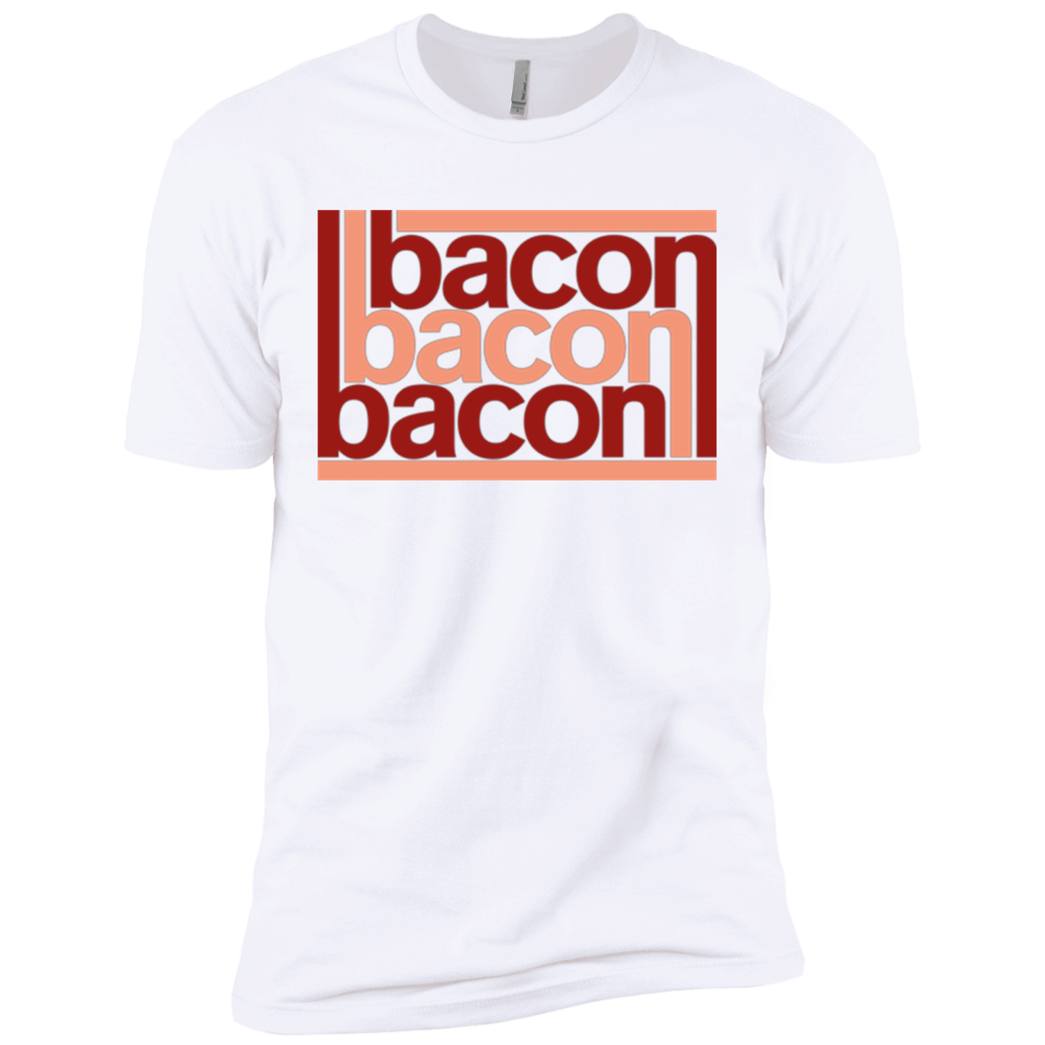 T-Shirts White / X-Small Bacon-Bacon-Bacon Men's Premium T-Shirt