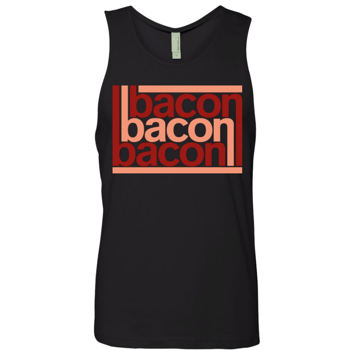 T-Shirts Black / Small Bacon-Bacon-Bacon Men's Premium Tank Top