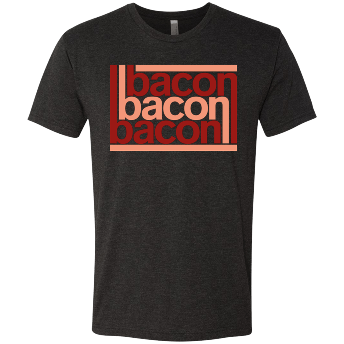 T-Shirts Vintage Black / Small Bacon-Bacon-Bacon Men's Triblend T-Shirt