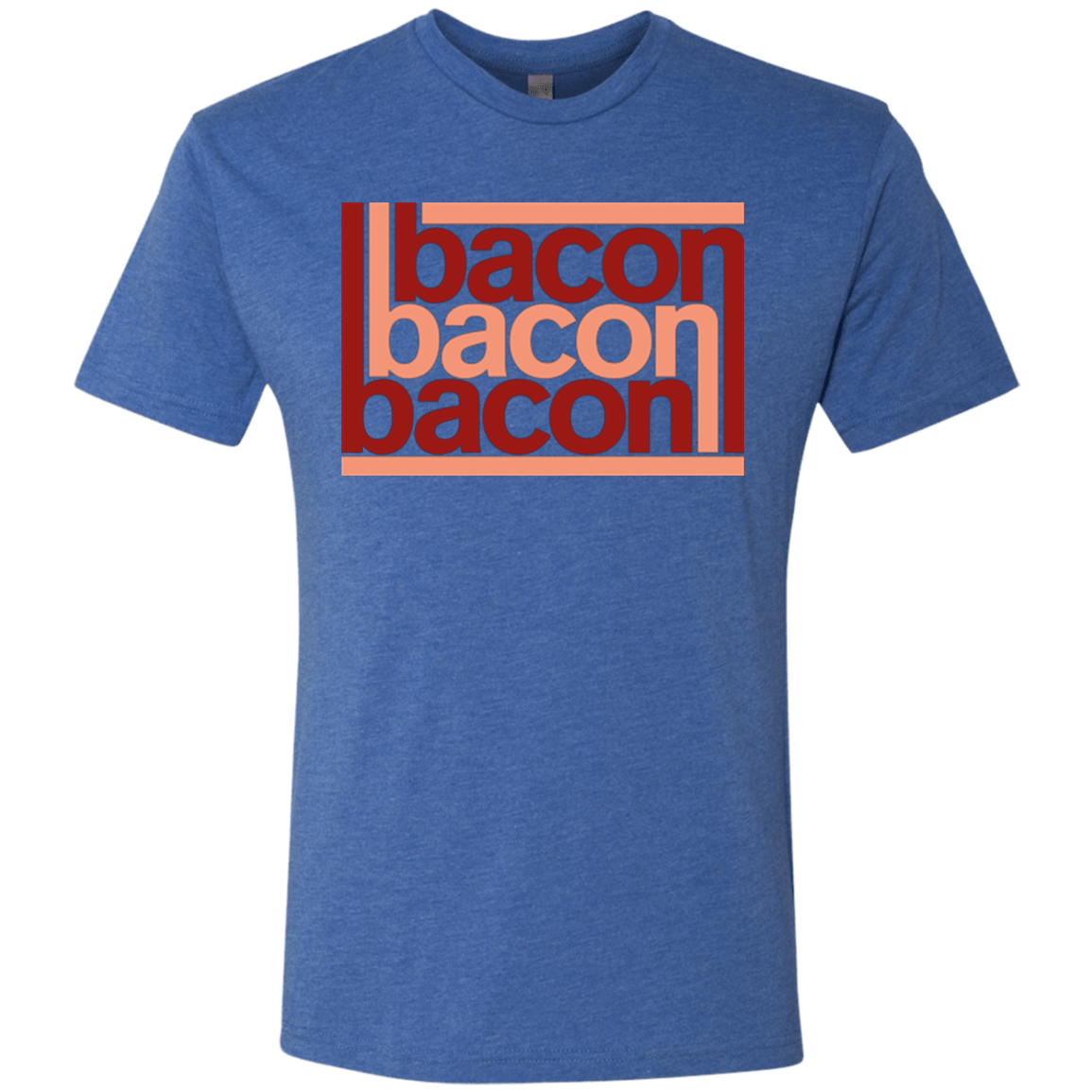 T-Shirts Vintage Royal / Small Bacon-Bacon-Bacon Men's Triblend T-Shirt