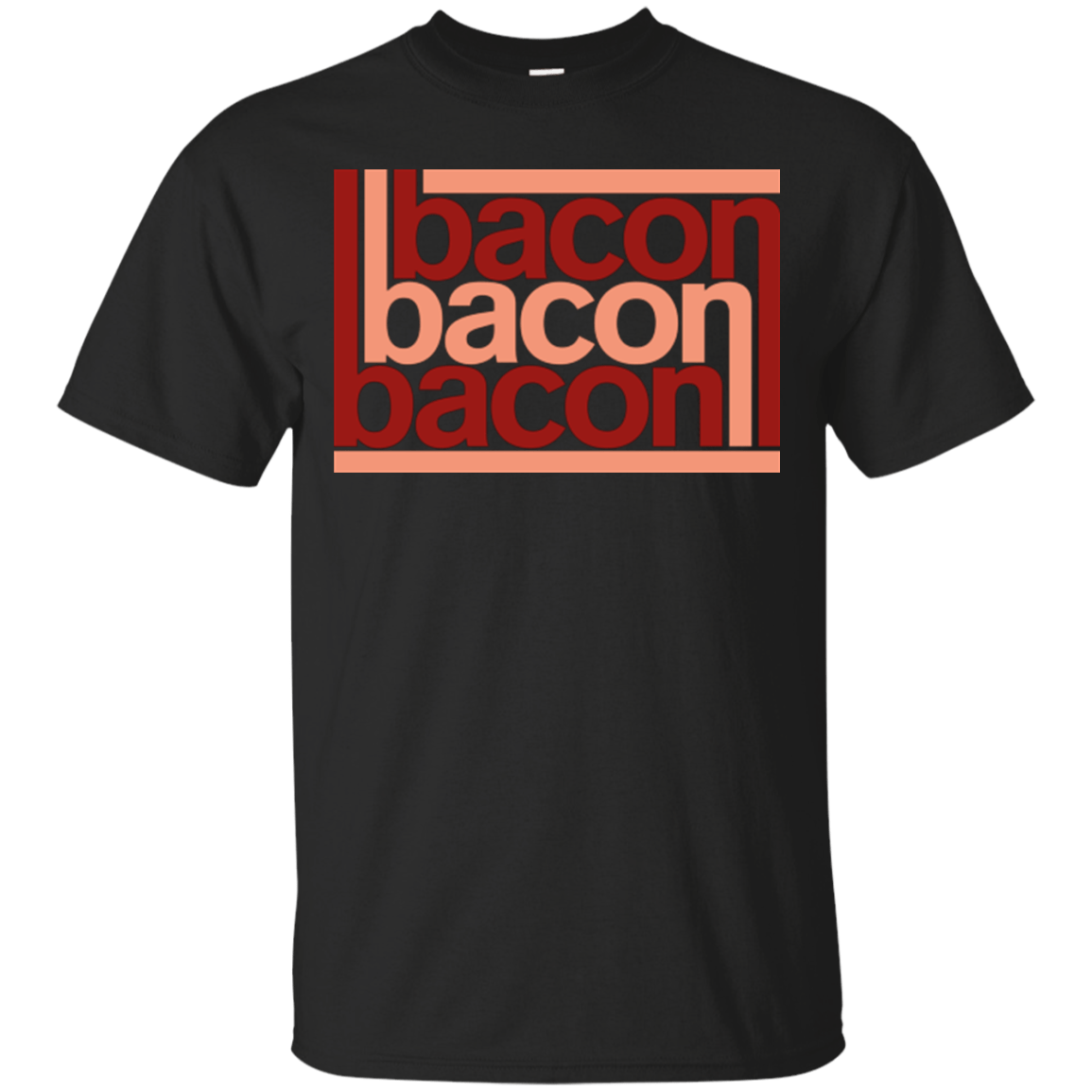T-Shirts Black / Small Bacon-Bacon-Bacon T-Shirt