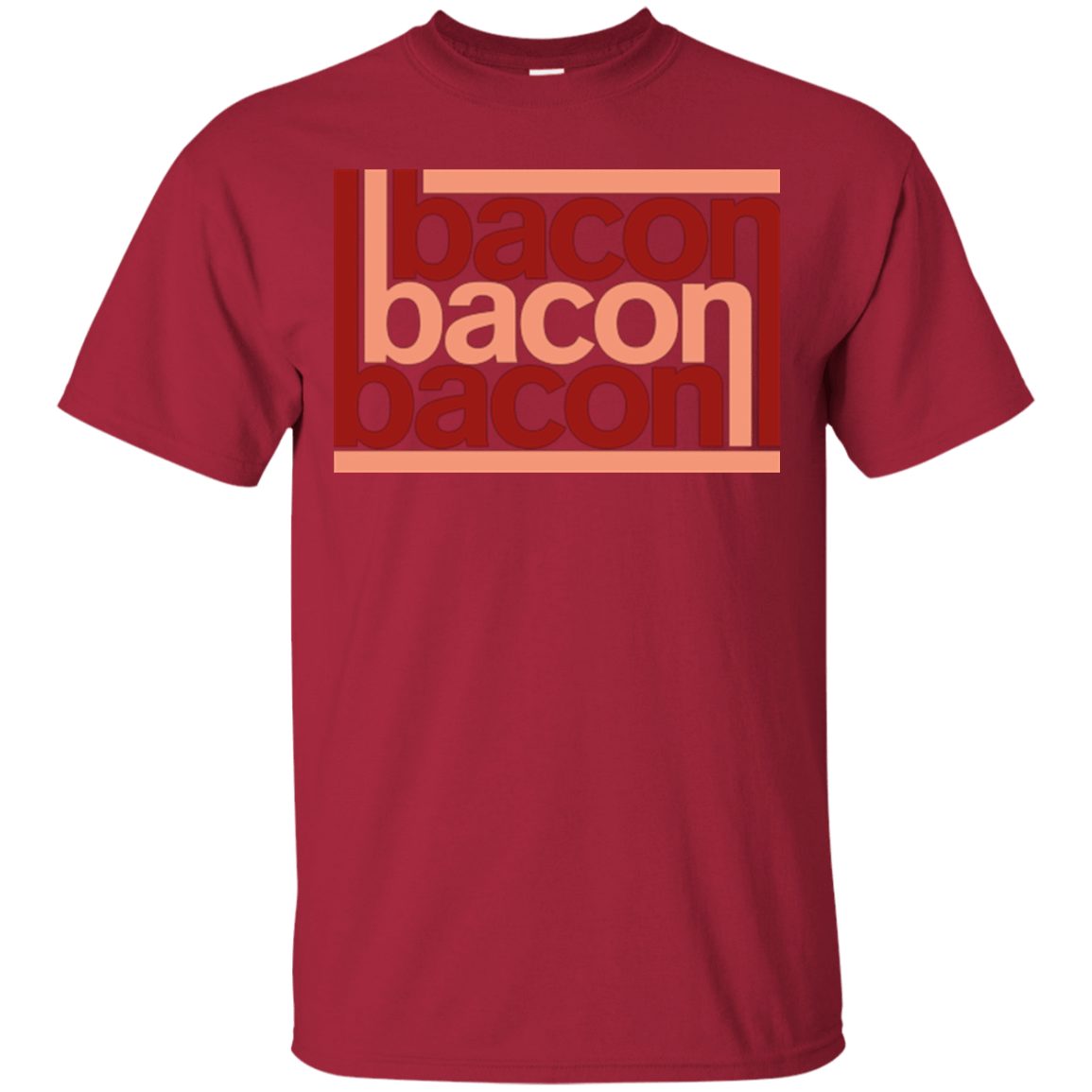T-Shirts Cardinal / Small Bacon-Bacon-Bacon T-Shirt
