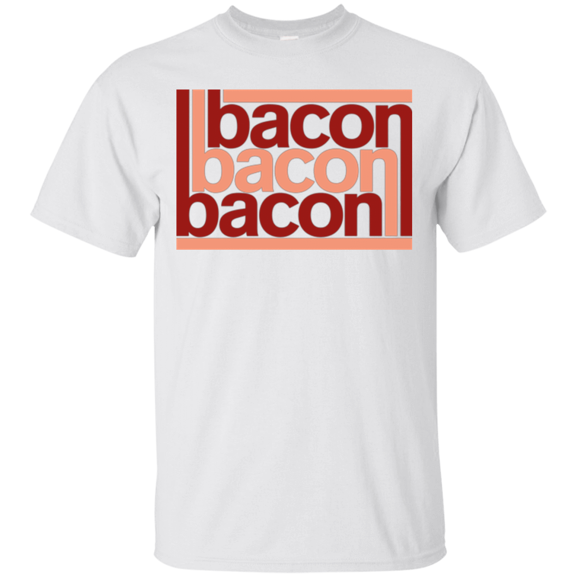 T-Shirts White / Small Bacon-Bacon-Bacon T-Shirt