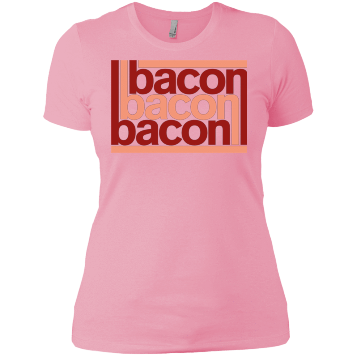 T-Shirts Light Pink / X-Small Bacon-Bacon-Bacon Women's Premium T-Shirt