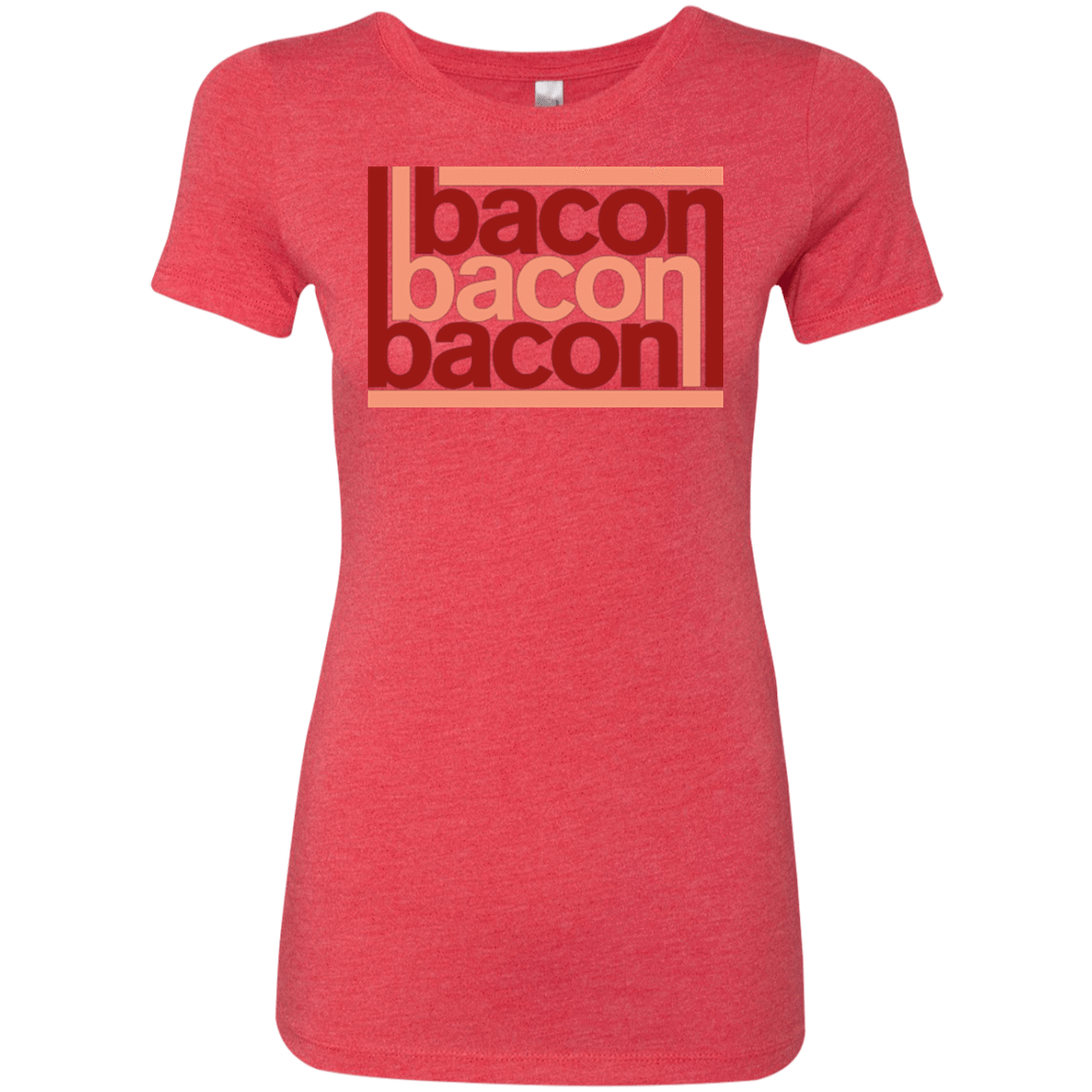 T-Shirts Vintage Red / Small Bacon-Bacon-Bacon Women's Triblend T-Shirt