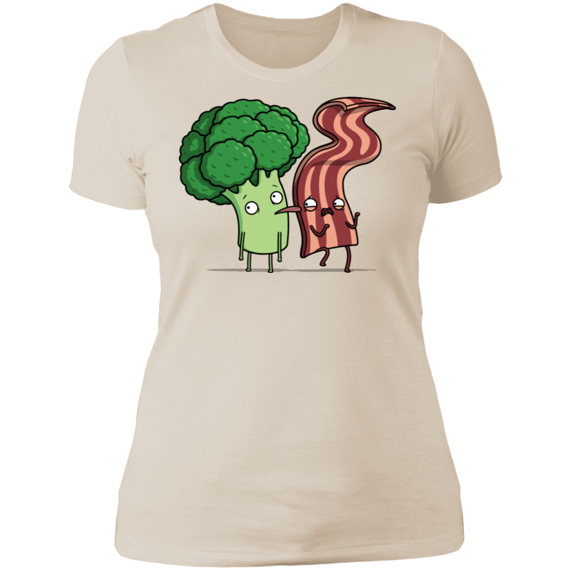 T-Shirts Ivory/ / S Bacon Lick Women's Premium T-Shirt