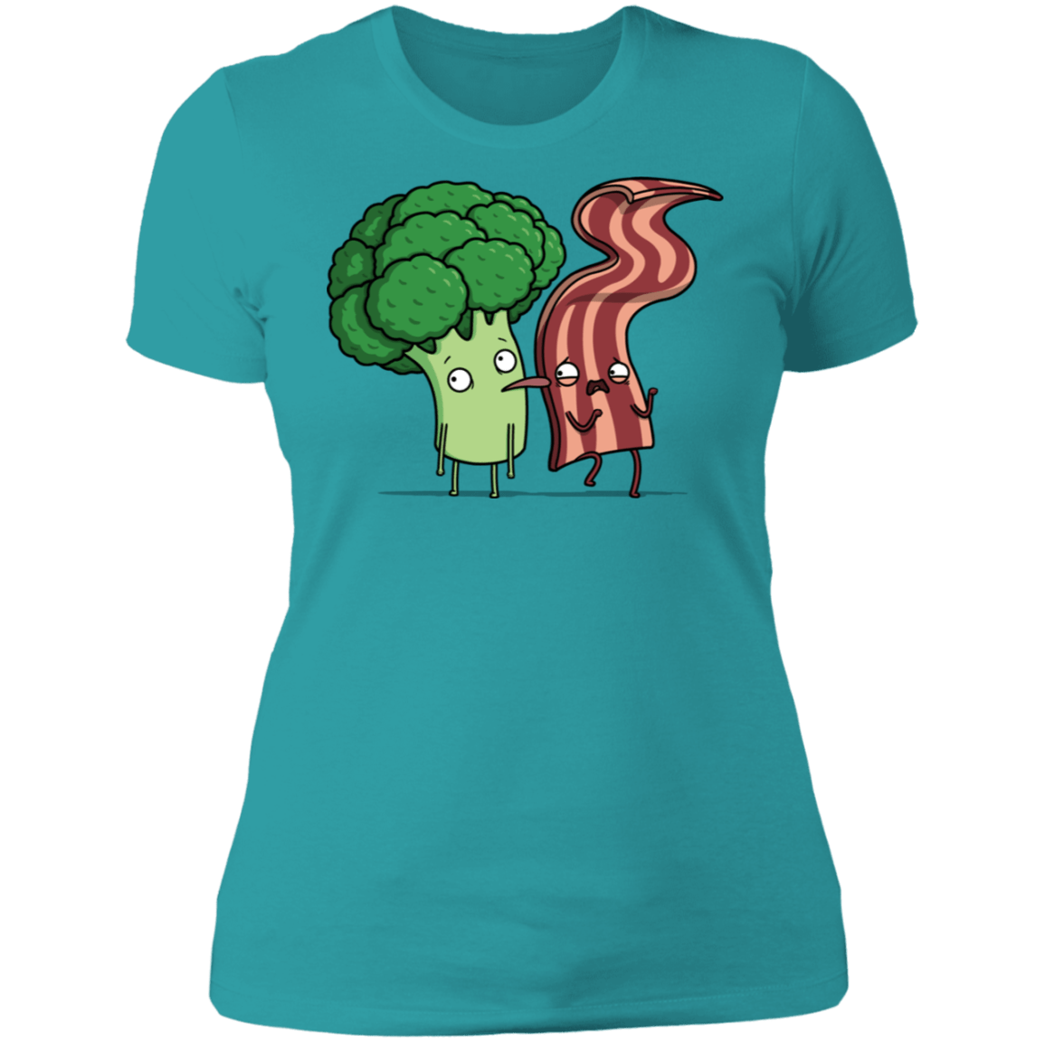 T-Shirts Tahiti Blue / S Bacon Lick Women's Premium T-Shirt