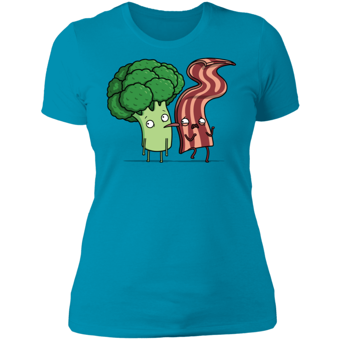 T-Shirts Turquoise / S Bacon Lick Women's Premium T-Shirt