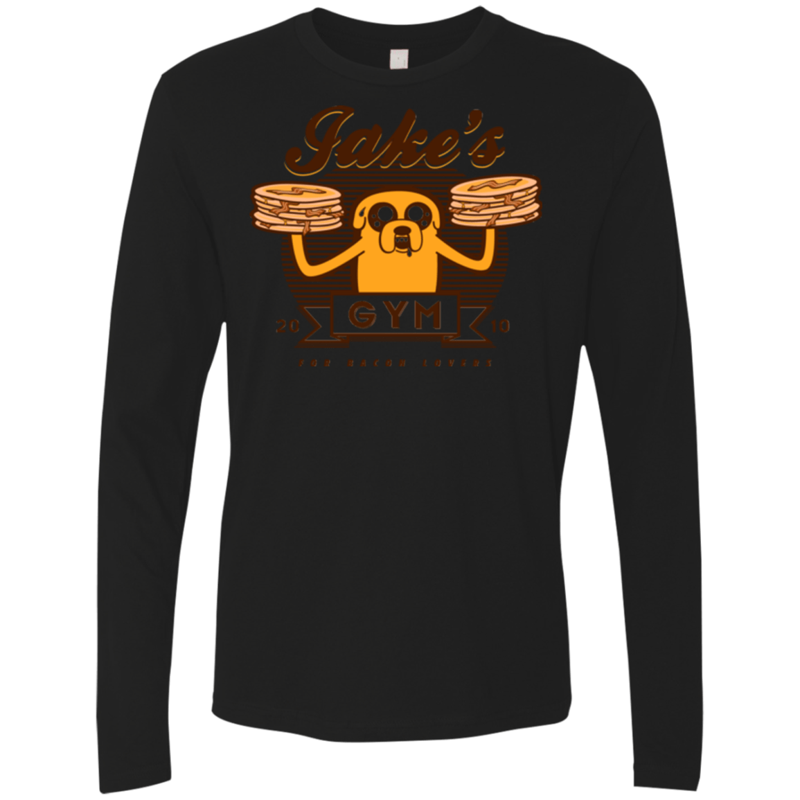 T-Shirts Black / Small Bacon lovers gym Men's Premium Long Sleeve