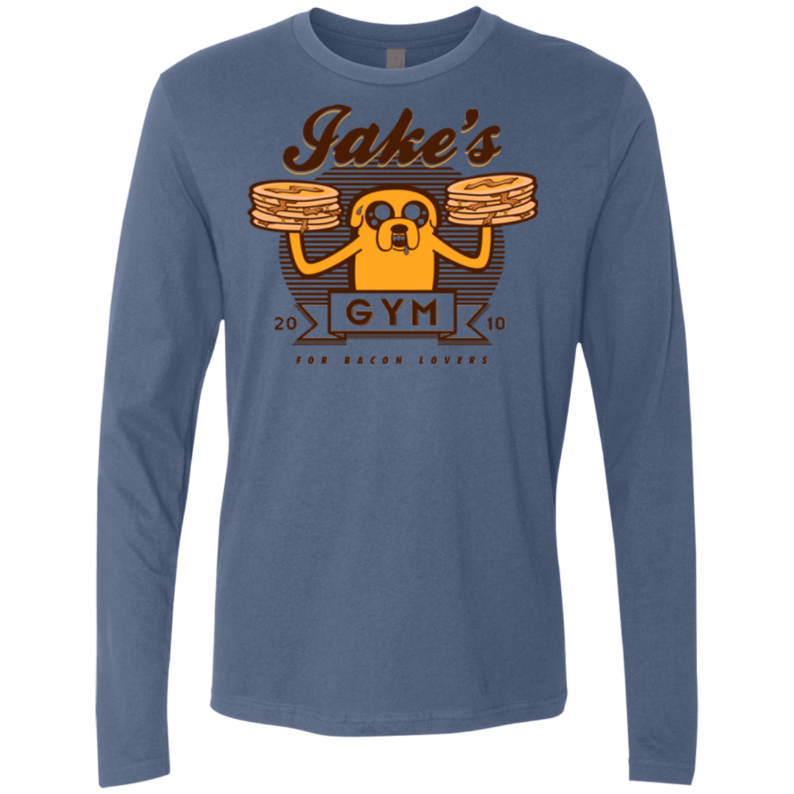 T-Shirts Indigo / Small Bacon lovers gym Men's Premium Long Sleeve