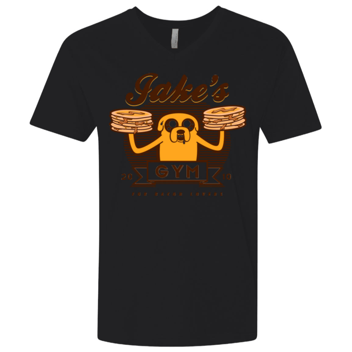 T-Shirts Black / X-Small Bacon lovers gym Men's Premium V-Neck