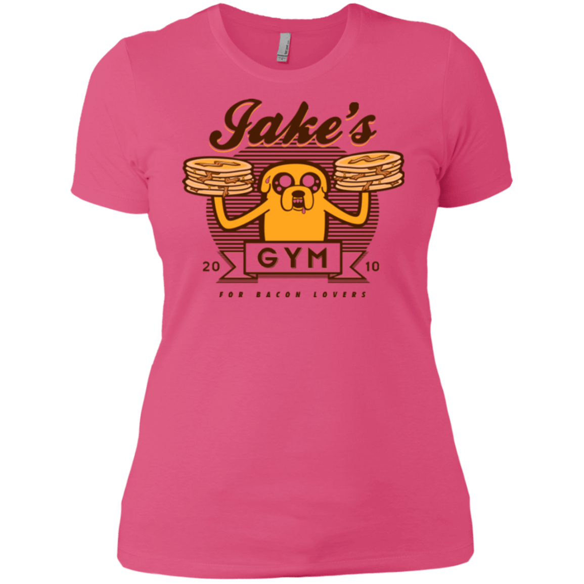 T-Shirts Hot Pink / X-Small Bacon lovers gym Women's Premium T-Shirt