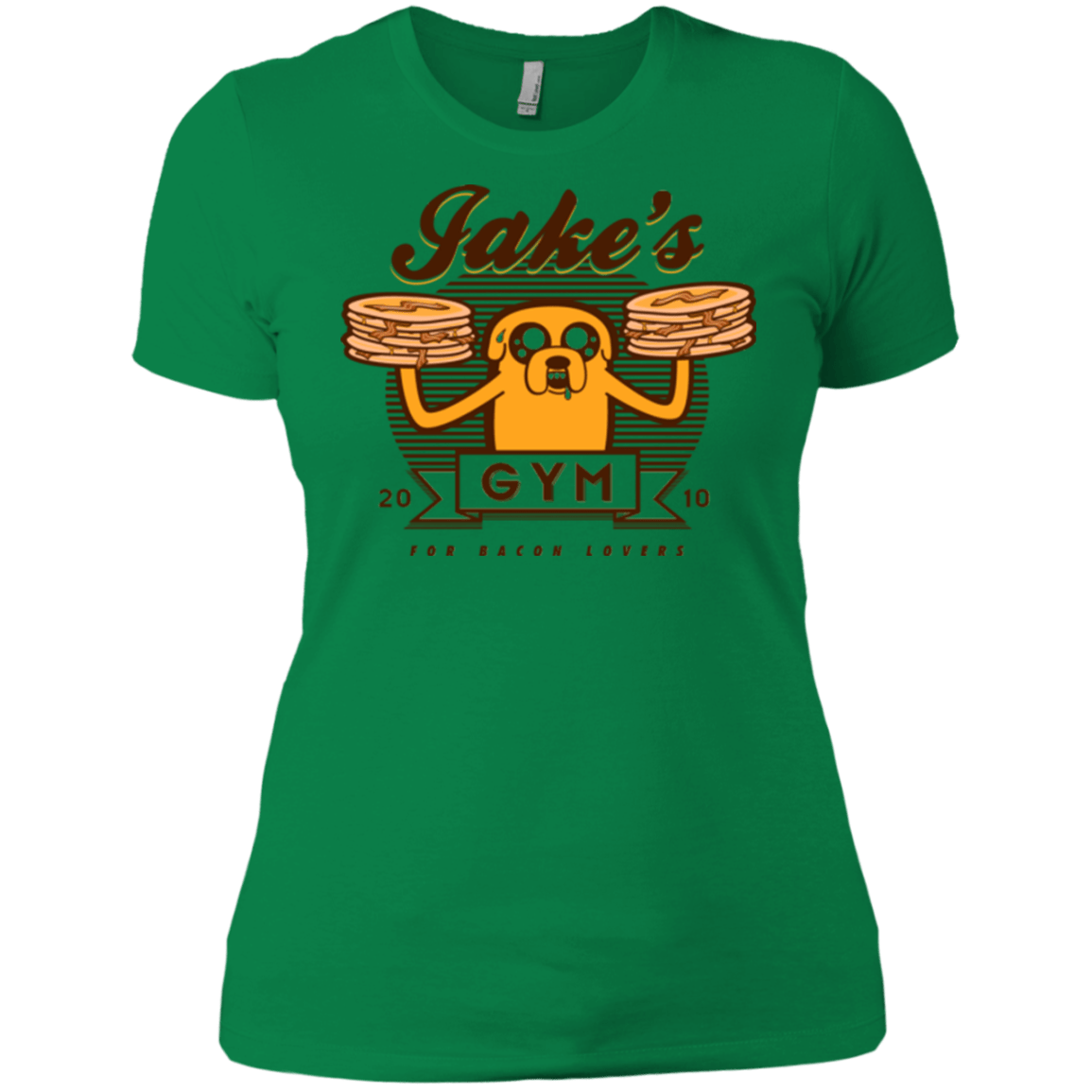 T-Shirts Kelly Green / X-Small Bacon lovers gym Women's Premium T-Shirt