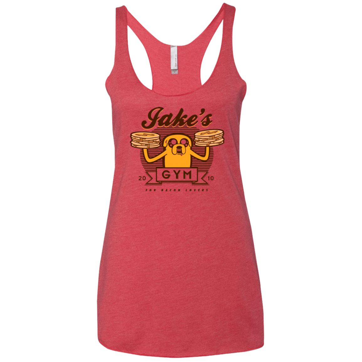 T-Shirts Vintage Red / X-Small Bacon lovers gym Women's Triblend Racerback Tank