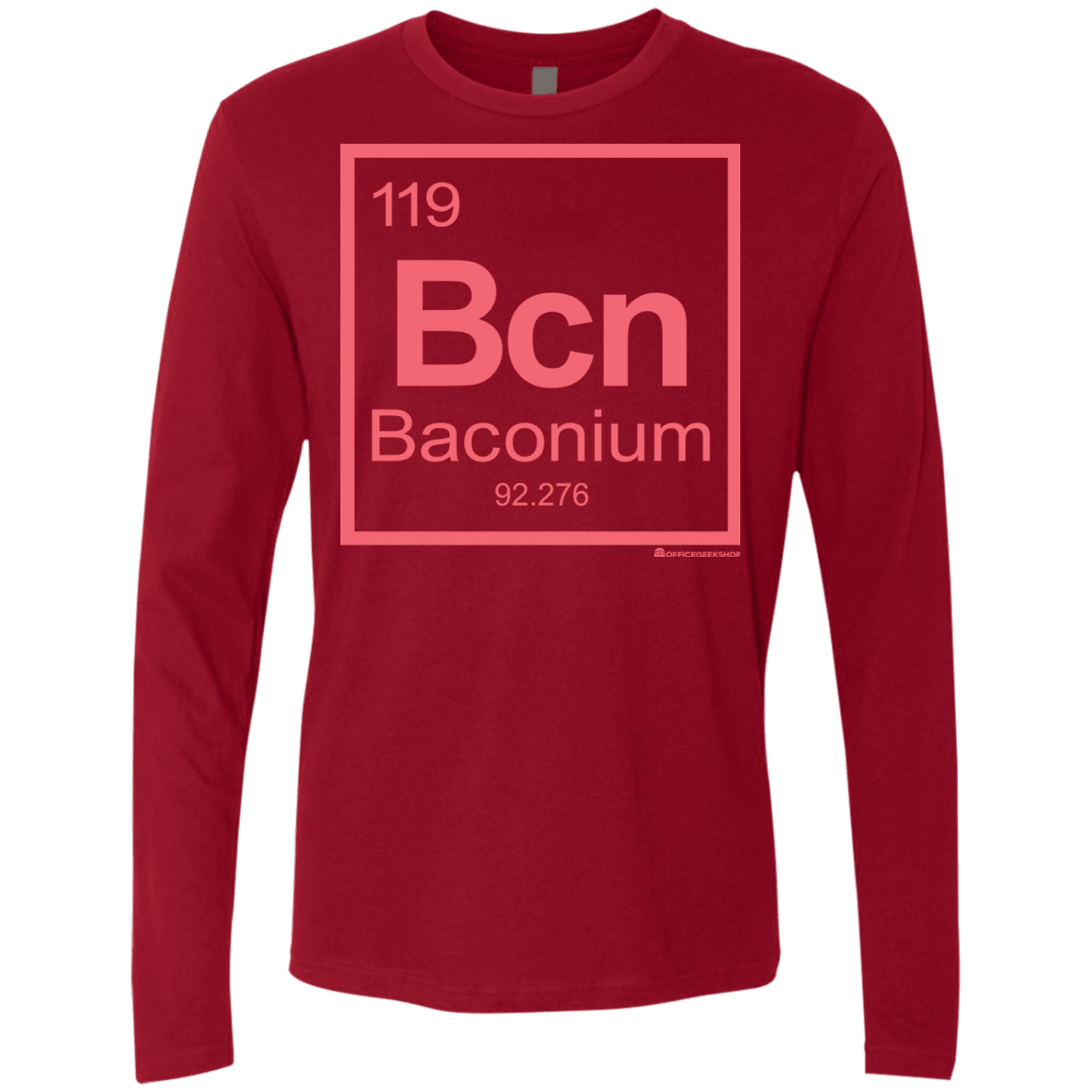 T-Shirts Cardinal / Small Baconium Men's Premium Long Sleeve