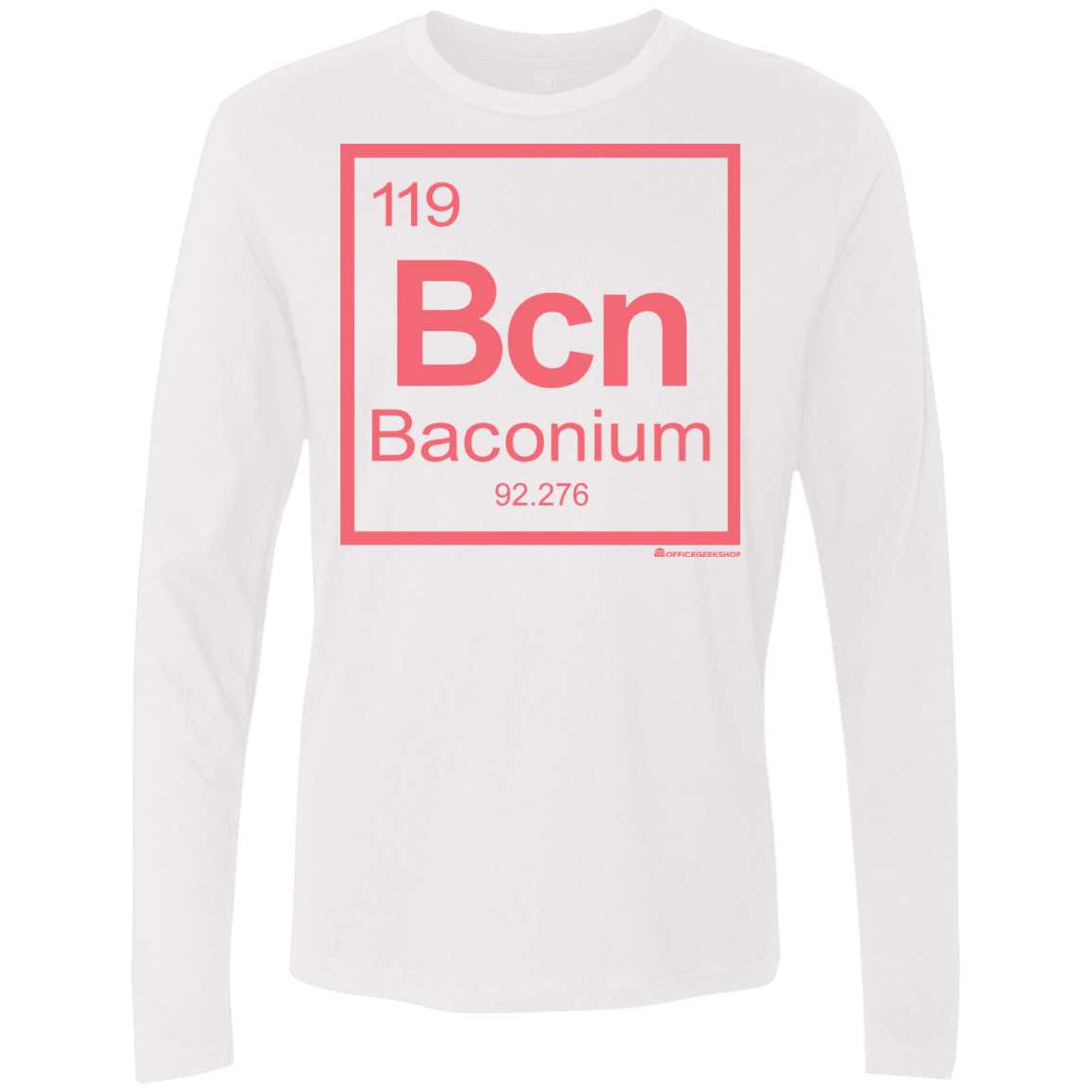 T-Shirts White / Small Baconium Men's Premium Long Sleeve