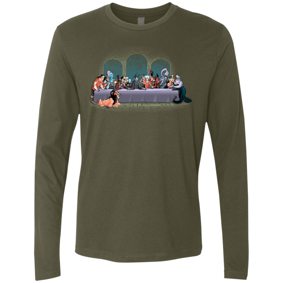 T-Shirts Military Green / S Bad Dinner Men's Premium Long Sleeve