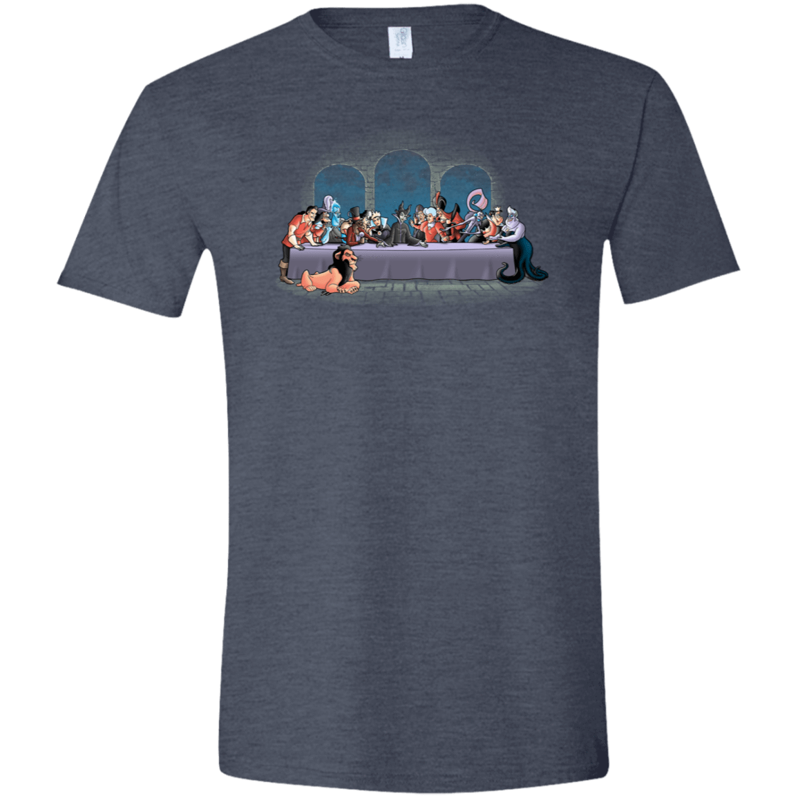 T-Shirts Heather Navy / S Bad Dinner Men's Semi-Fitted Softstyle